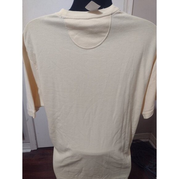 New Van Heusen Mens XL Yellow Micro Pique Short Sleeve T-Shirt Cotton NWT - Picture 6 of 9